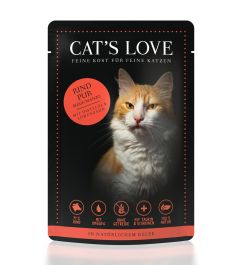 Cats Love Rind Pur 85 g                 mit Distelöl & Löwenzahn                                                        