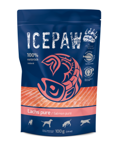 Icepaw Dog humide saumon pure 100 g