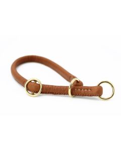 Maul collier point rondt cognac / or 