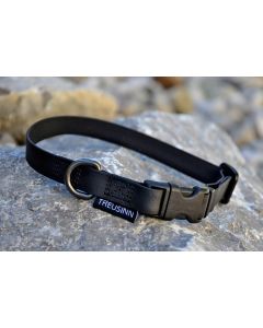 Treusinn Hundehalsband STAY schwarz L, 16 mm, 35 - 50 cm 