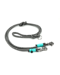 Tau Stil laisse gris / menthe longueur corde 2 m / largeur corde 10 mm 