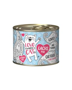 LOVE IS WHERE A CAT IS saumon 190g  