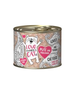 LOVE IS WHERE A CAT IS dinde+pintade