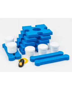Procyon Schnüffelspass blau 1x Clicker, 5x Behälter, 9x Teile 