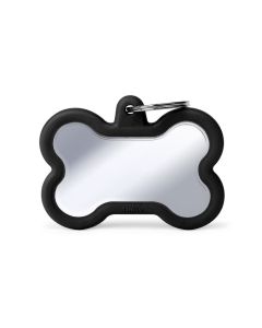 My Family Bone Chrome Plated noir 3.3 x 4.1 cm