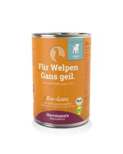 Herrmann's chien oie bio chiot nourriture humide pour chiens 