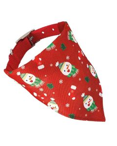 Nobby Nylon-Hundehalsband mit Schal rot 