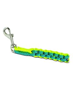 Bringsel geflochten türkis-gelb 10 cm                                                                                   