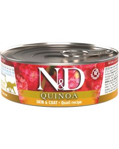 Farmina N&D Quinoa Cat Adult 80g Skin & Coat caille 