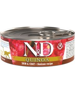 Farmina N&D Quinoa Cat Adult 80g Skin & Coat cerf 