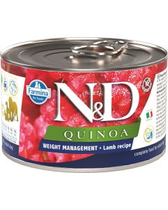 Farmina N&D Quinoa Adult Weight Management agneau, brocoli & asperges