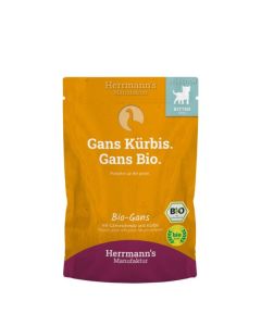 Herrmann's chat oie bio Kitten 100g nourriture humide pour chats