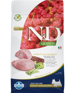 Farmina N&D Quinoa Mini agneau 800g Weight Management 