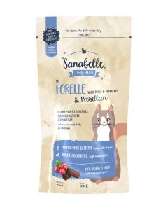 Sanabelle snack truite&airelle rouge 55g  
