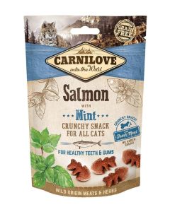 Carnilove Cat Adult Crunchy Snack saumon avec menthe 50g