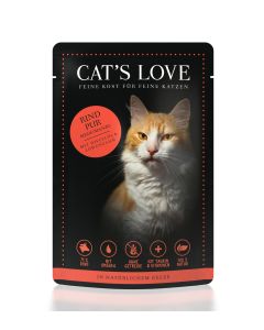 Cats Love Rind Pur 85 g                 mit Distelöl & Löwenzahn                                                        