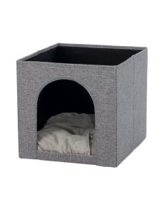 Trixie Kuschelhöhle Ella grau            33 x 33 x 37 cm                                                                  