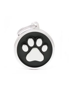 My Family Big Circle Paw noir 3.7 x 3.2 cm