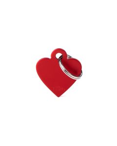 My Family Heart Aluminium rouge