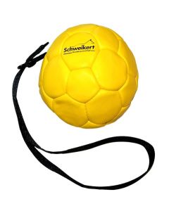 Schweikert ballon en cuir avec poignée jaune 