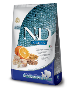 Farmina N&D Ocean med/max Kürbis Kabeljau Orange
