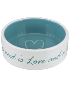 Keramiknapf Pet's Home creme / hellblau  0.8 L / Ø 16 cm                                                                  