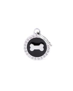 My Family Glam Paw Bone noir 2.6 x 2.1 cm