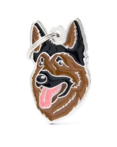 My Family German Shepherd 4.3 x 2.5 cm