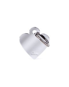 My Family Heart Chromed Brass