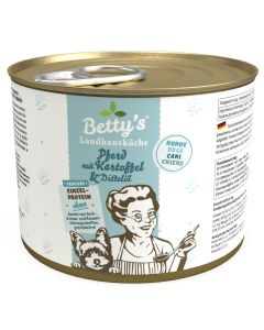 Betty's Landhausküche Hund - Sensitiv Pferd mit Kartoffel & Distelöl
