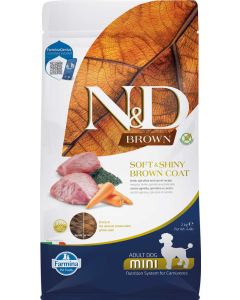 Farmina N&D Brown Canine Adult Mini 2kg Agneau, carotte & spiruline 