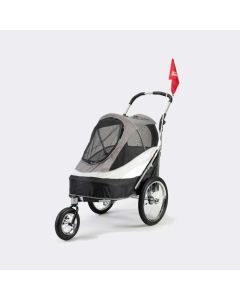 Innopet Sporty Dog Trailer Deluxe gris/argent 