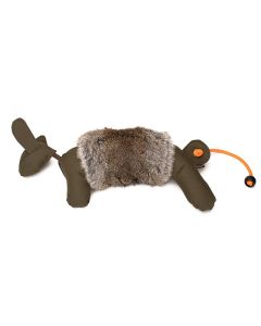 Mystique Rabbit Dog Dummy avec couverture de fourrure, khaki env. 1240g, longeur env. 50cm