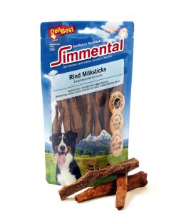 DeliBest Simmentaler Rind Milkstick 200g Hundesnack aus Schweizer Fleisch 