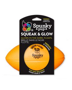 Spunky Pup Squeak & Glow Football assortiert 