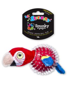 Spunky Pup Papagei - Stachelball rot 