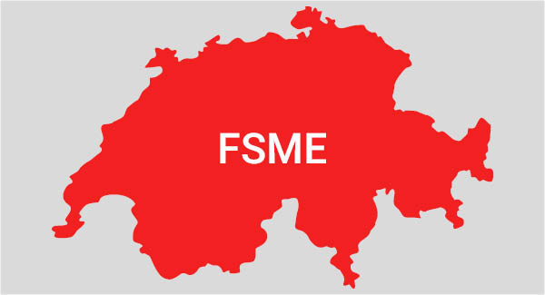Schweizer Zeckenkarte (FSME)